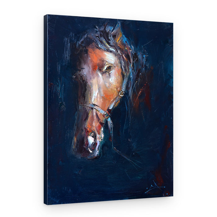 Dark Horse Portrait – Canvas Print