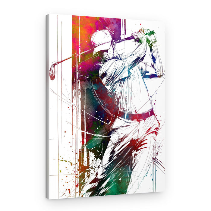 Dynamic Golf Swing – Canvas Print