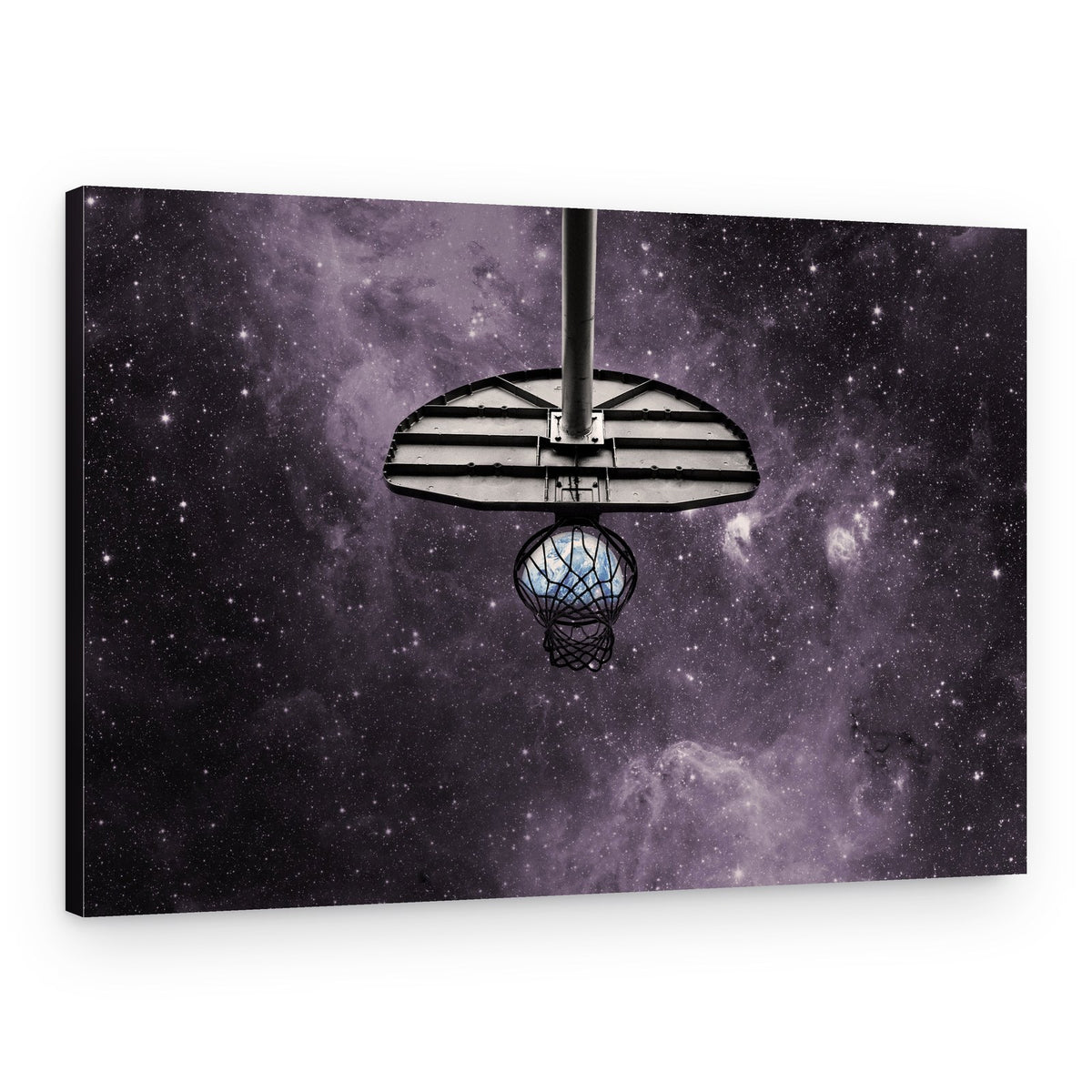 Cosmic Basketball Planet – Canvas Print