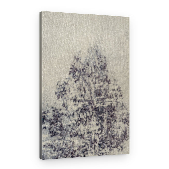 Blurred Tree Silhouette – Canvas Print