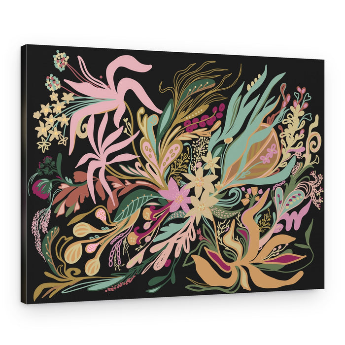 Exotic Midnight Garden – Canvas Print