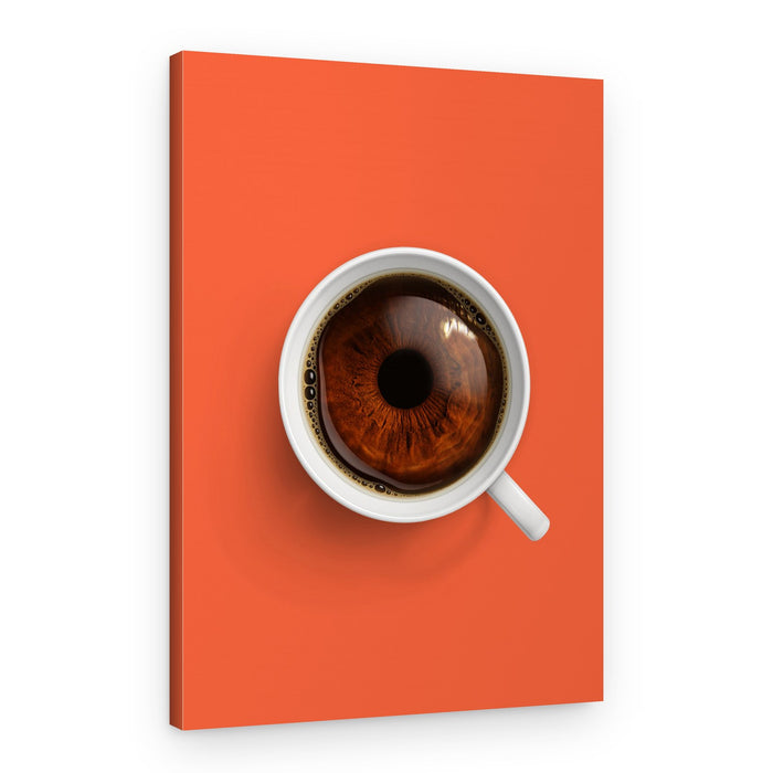Deep Coffee Eye – Canvas Print