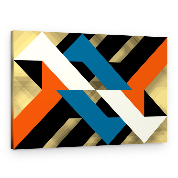 Dynamic Geometric Weave – Canvas Print