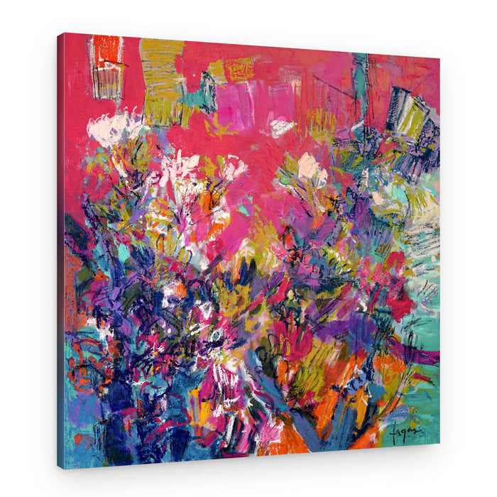 Radiant Floral Harmony – Canvas Print