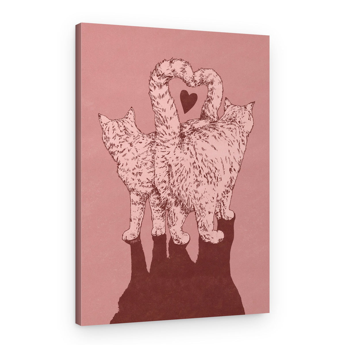 Heart Cats – Canvas Print
