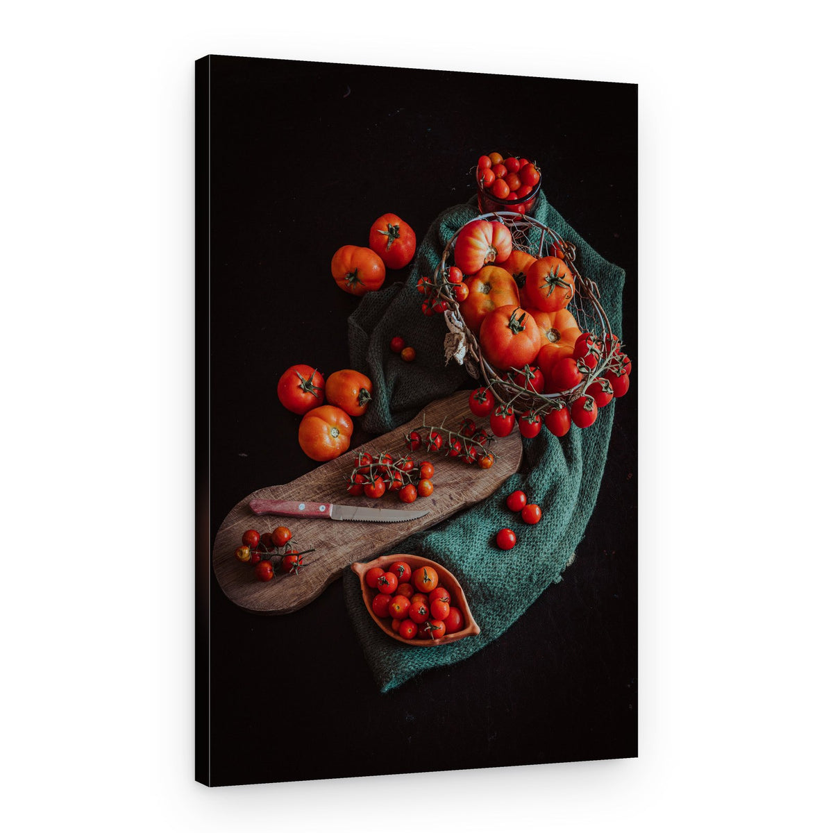 Rustic Tomato Harvest – Canvas Print