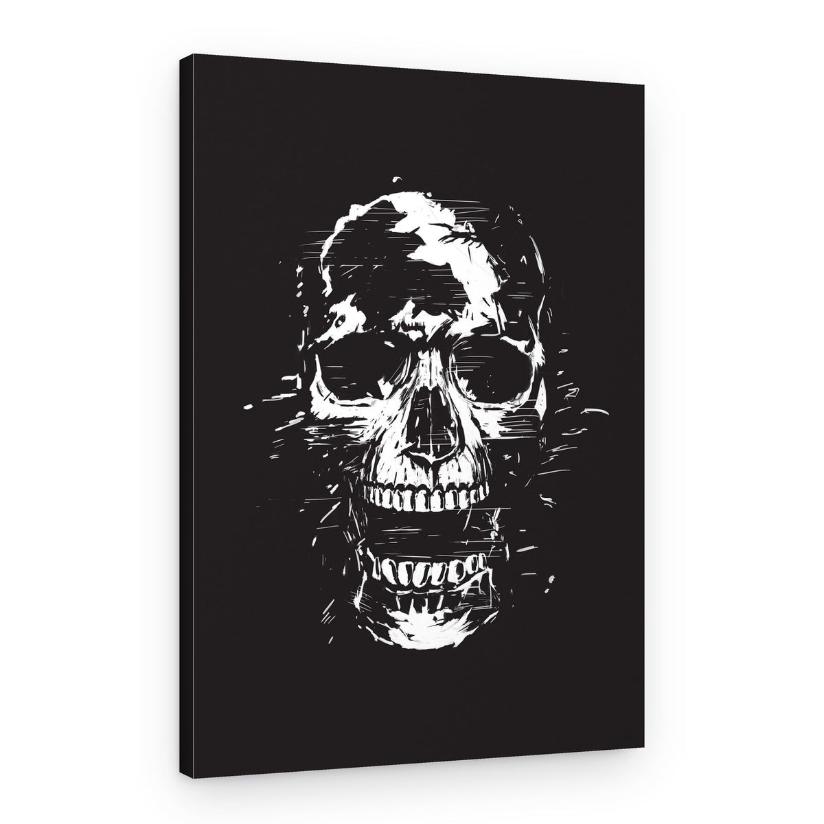 Distressed Grunge Skull – Canvas Print