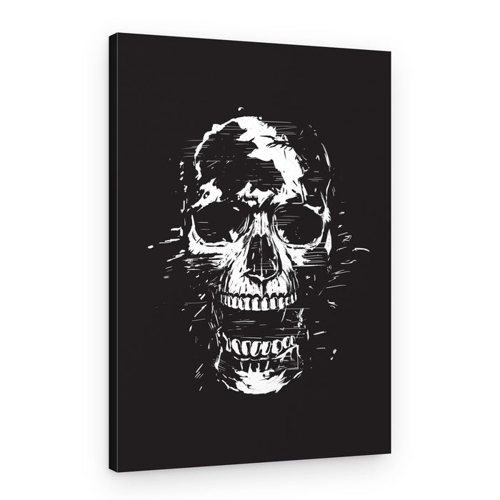 Distressed Grunge Skull – Canvas Print