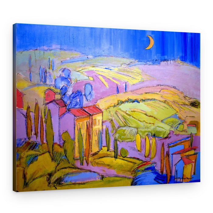 Moonlit Countryside – Canvas Print