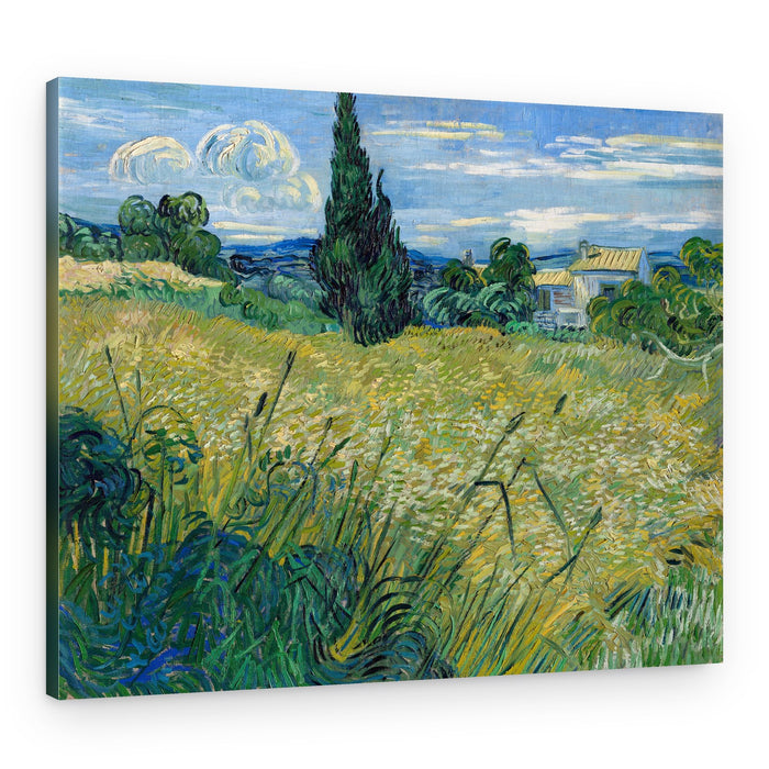 Green Wheat Field With Cypress (1889) – Canvas Print
