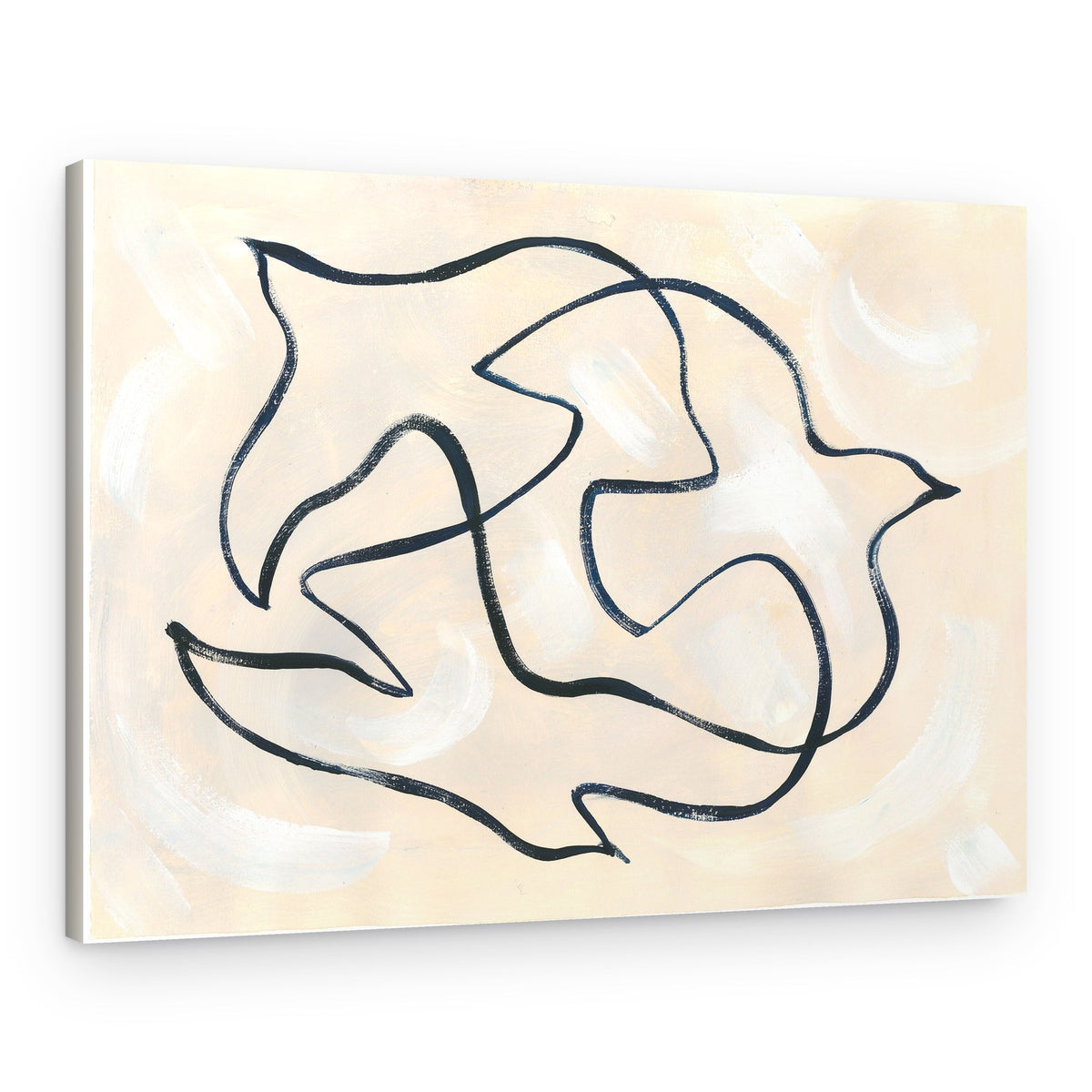 Flowing Doves Dance – Canvas Print
