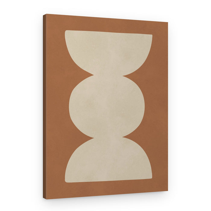 Terracotta Abstract Balance – Canvas Print