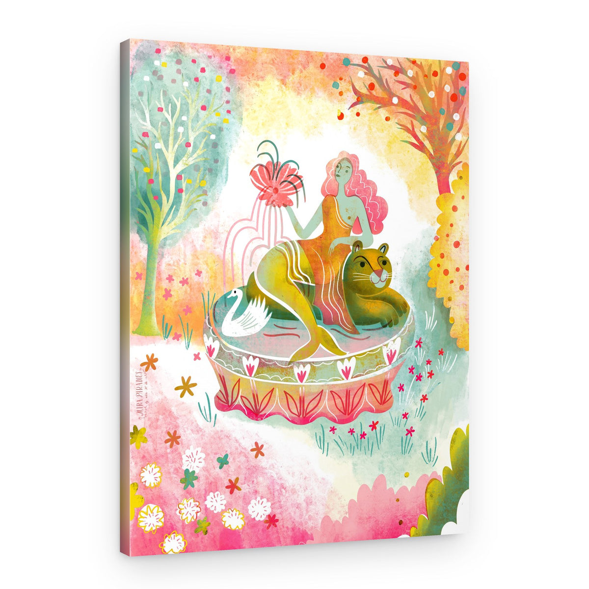 Mythical Garden Siren – Canvas Print