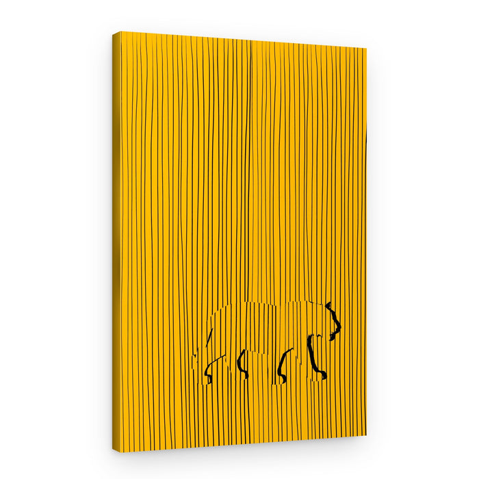 Hidden Tiger Stripes – Canvas Print
