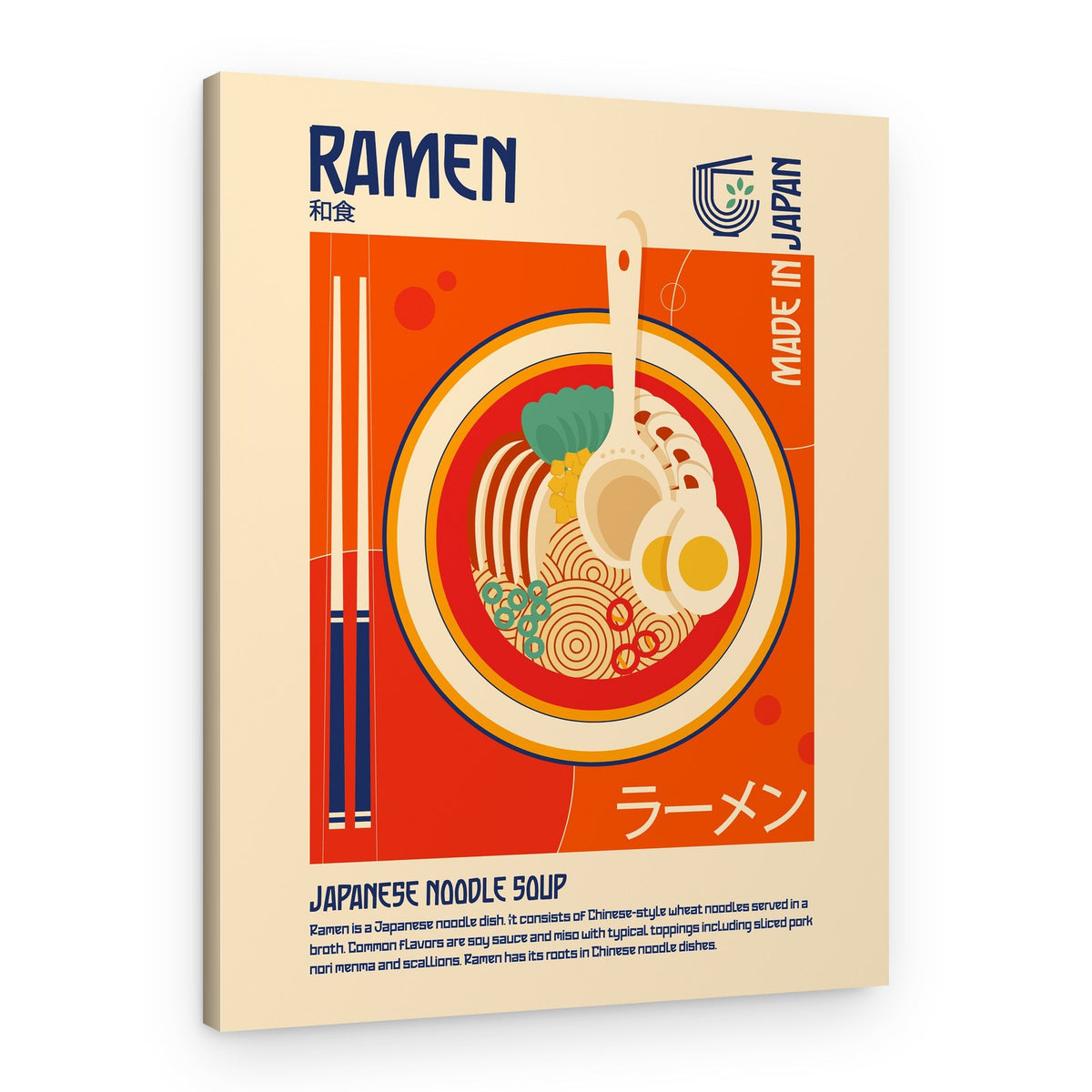 Classic Japanese Ramen – Canvas Print