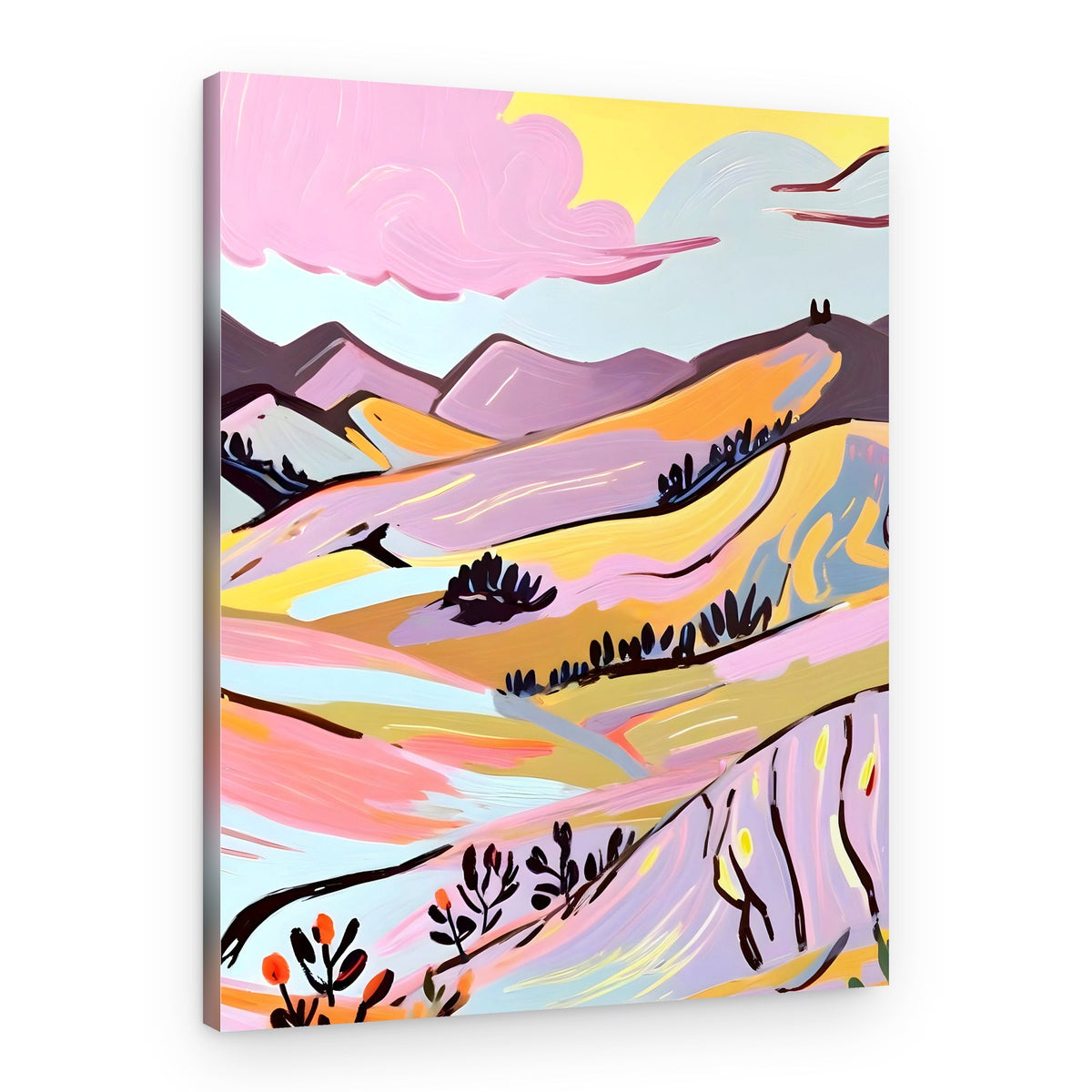 Vibrant Hillside Dreams – Canvas Print
