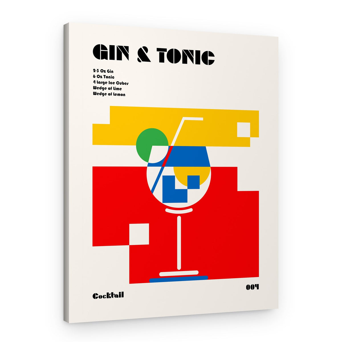 Modern Gin Tonic – Canvas Print