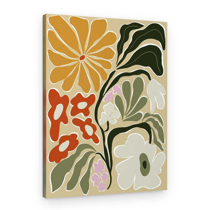 Abstract Floral Blooms – Canvas Print