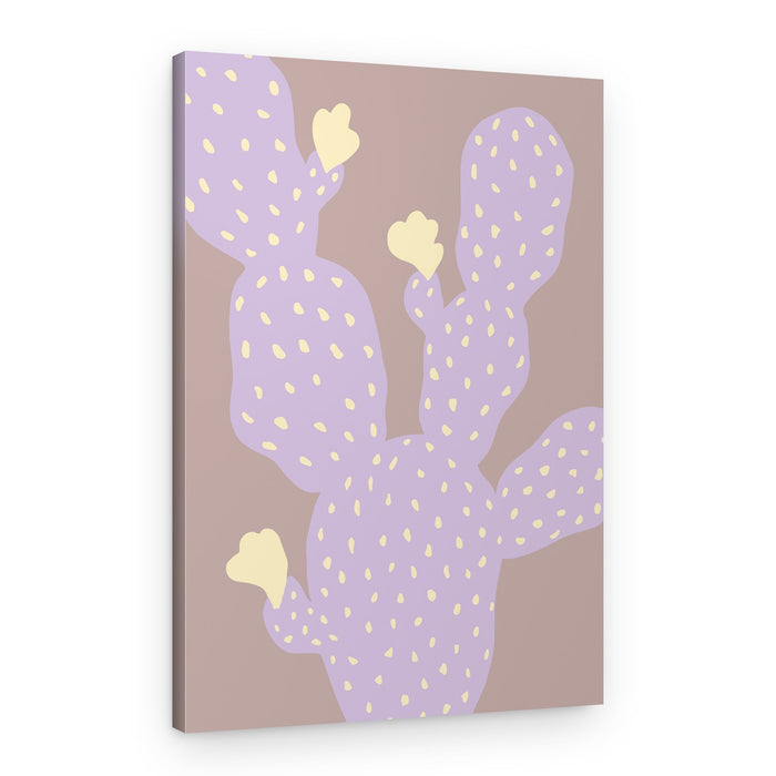 Purple Cactus Bloom – Canvas Print