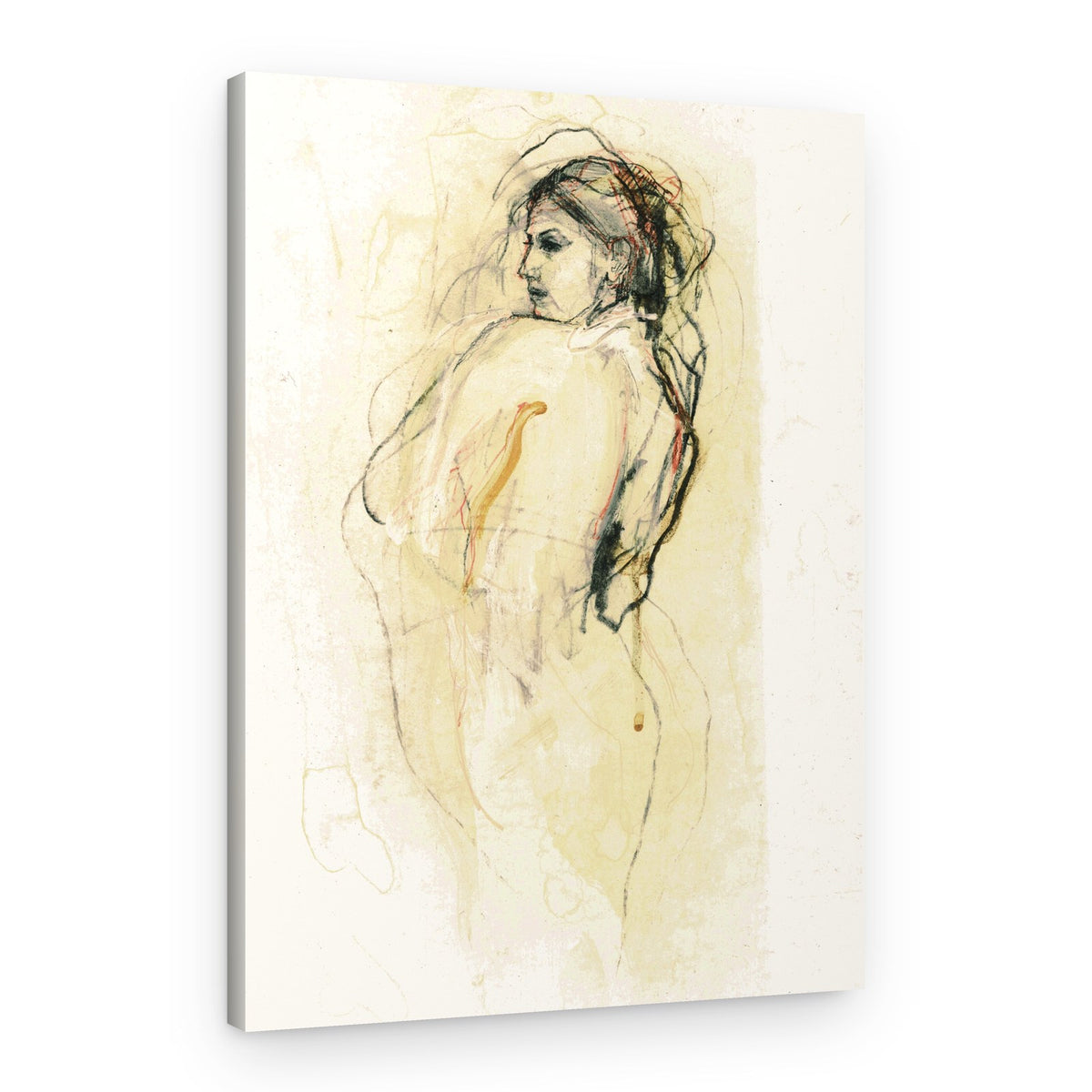 Expressive Female Figure – Canvas Print