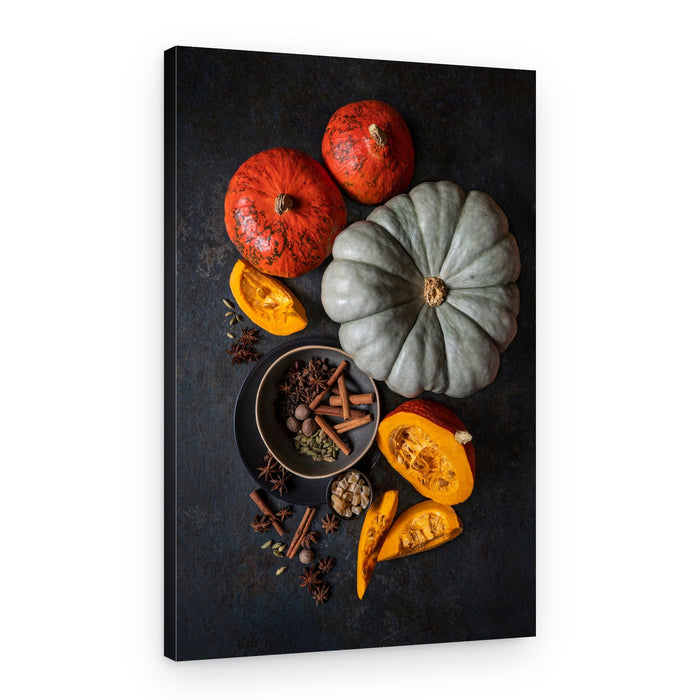 Autumn Pumpkins and Spices – Canvas Print