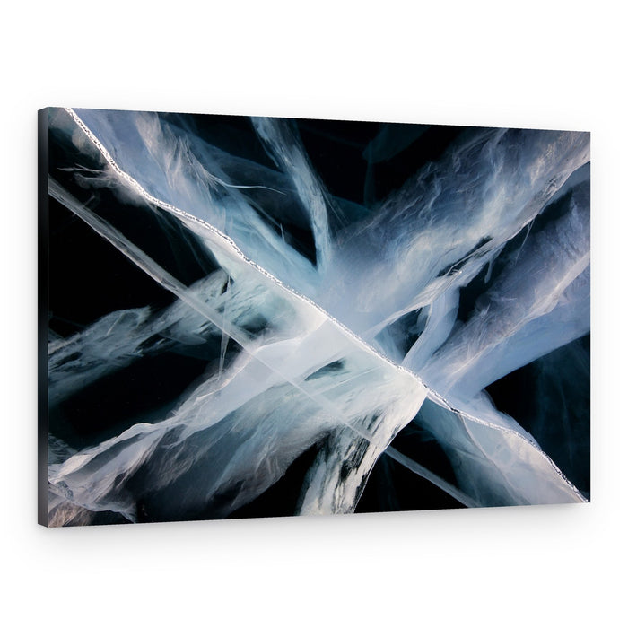 Abstract Blue Ice – Canvas Print