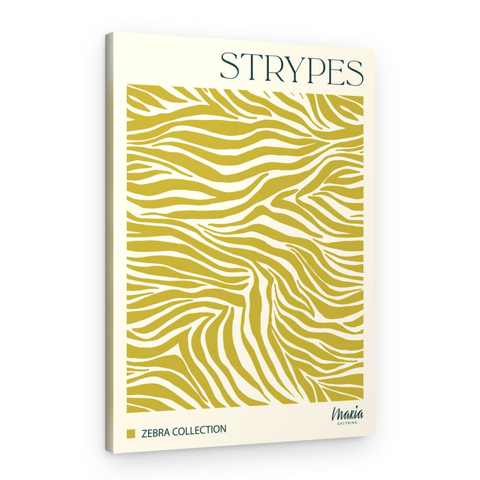 Green Zebra Pattern – Canvas Print