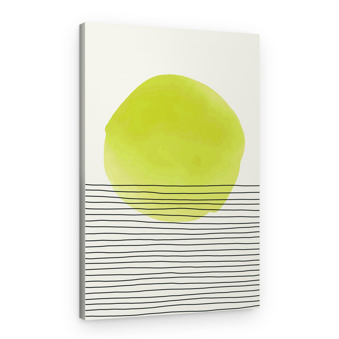 Green Citrus Lines – Canvas Print