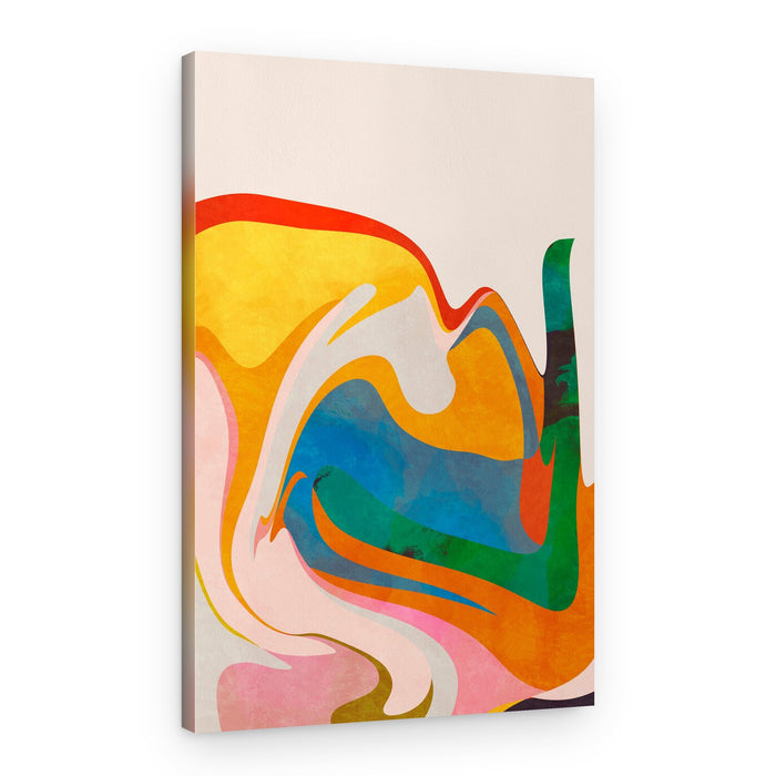 Organic Bauhaus Waved – Canvas Print