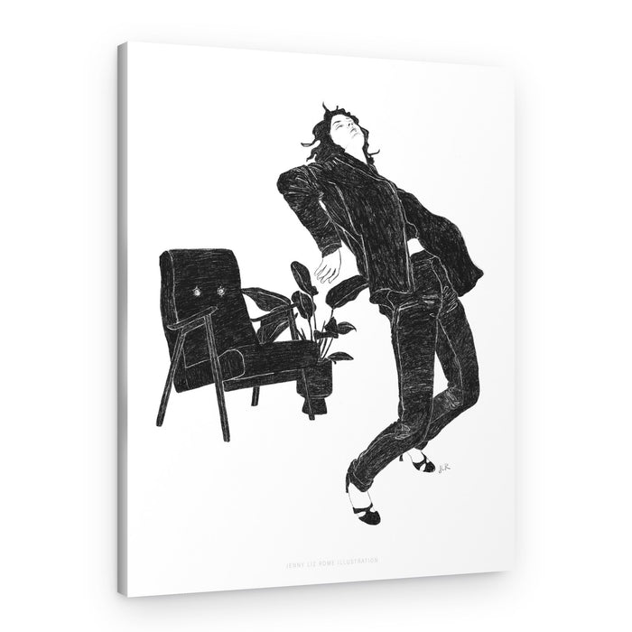 Jlr Dancingathome6 Blackandwhite Copy – Canvas Print