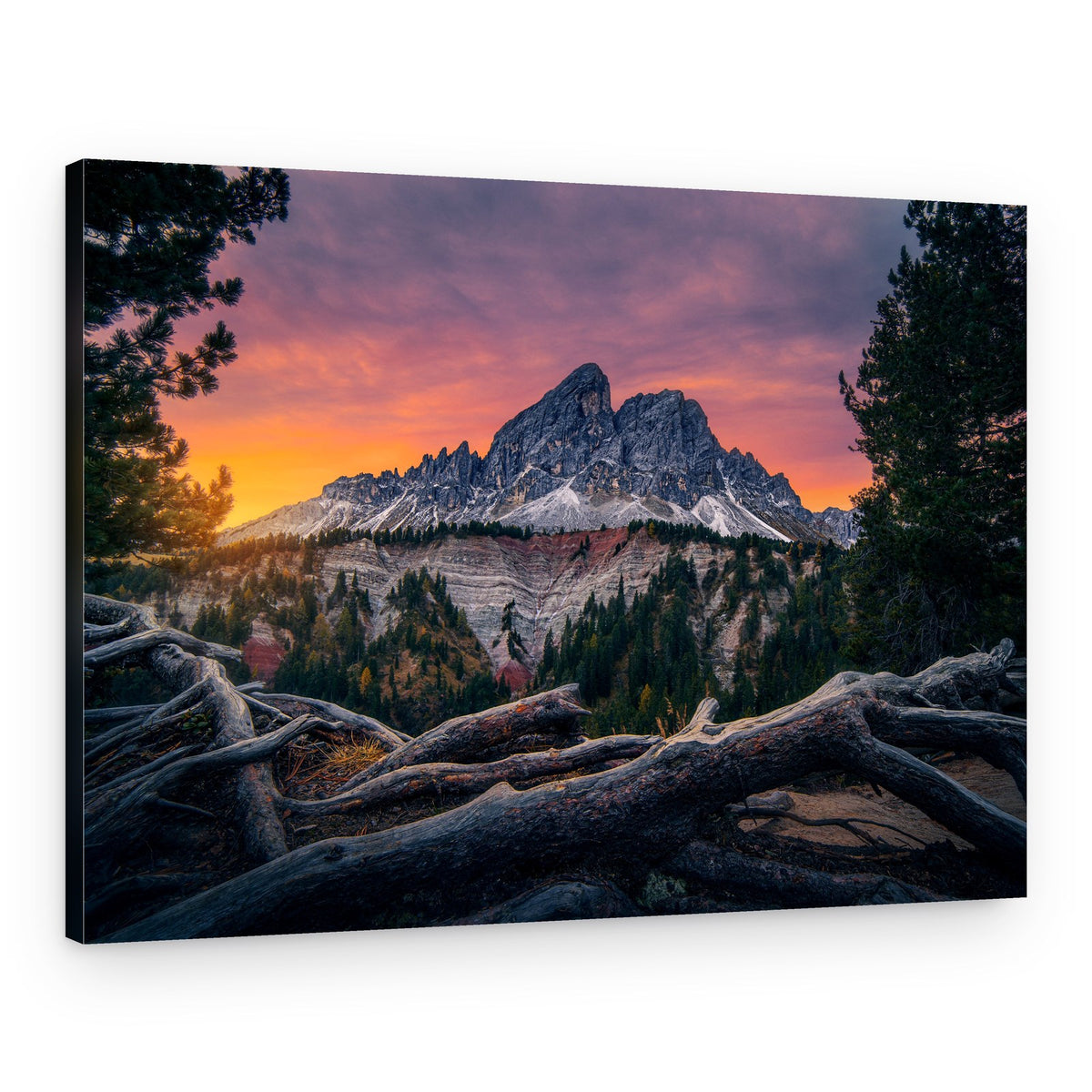 Majestic Alpine Sunset – Canvas Print