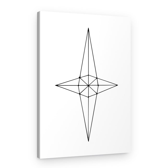 Geometric Star Design – Canvas Print