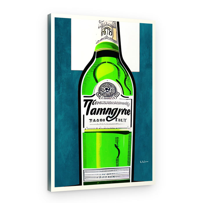 Vibrant Green Bottle – Canvas Print