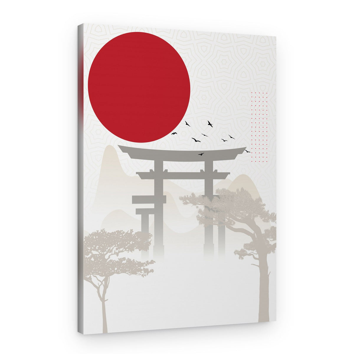 Red Sun Torii Gate – Canvas Print
