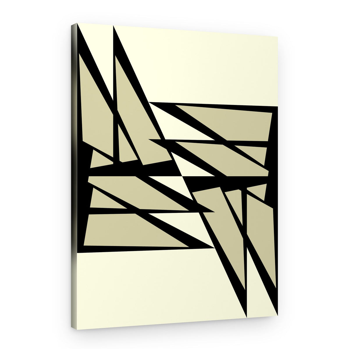 Fragmented Geometric Design – Canvas Print