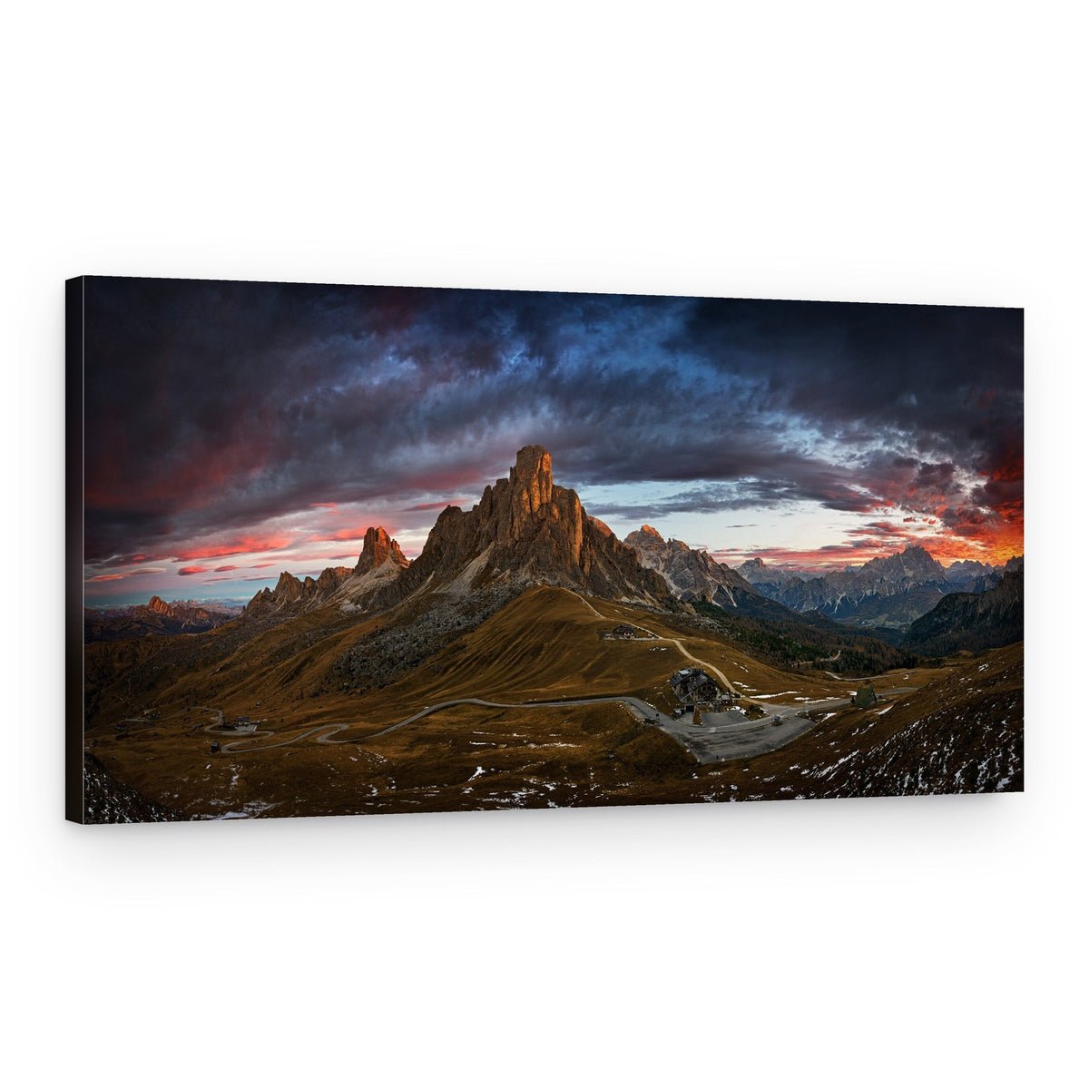 Dramatic Mountain Sunset – Canvas Print