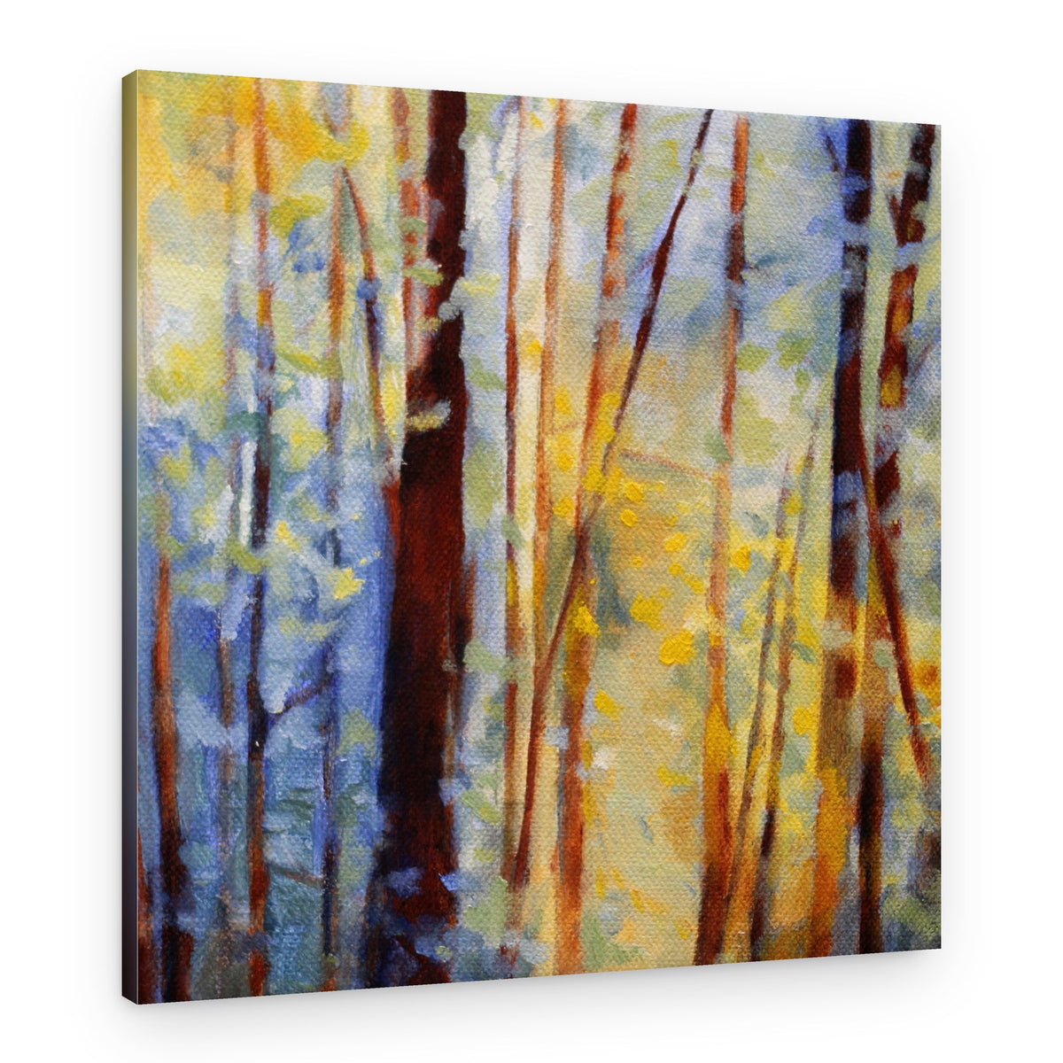 Golden Forest Light – Canvas Print