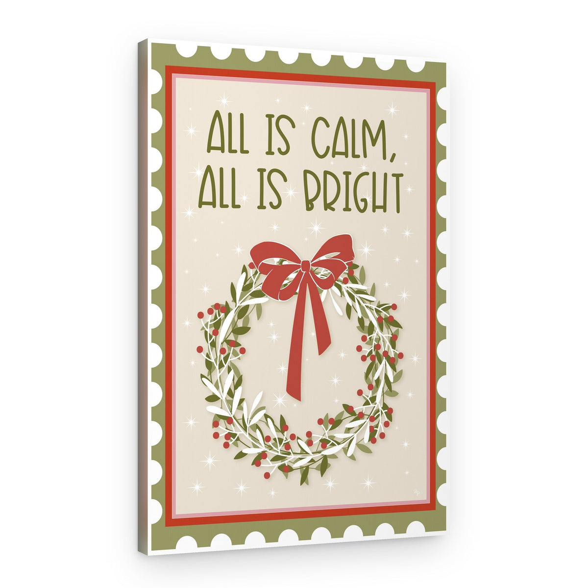 All Is Calm Bright – Canvas Print