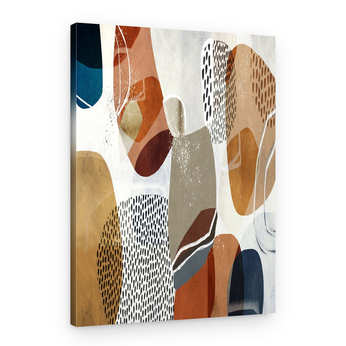 Organic Earthy Shapes – Canvas Print