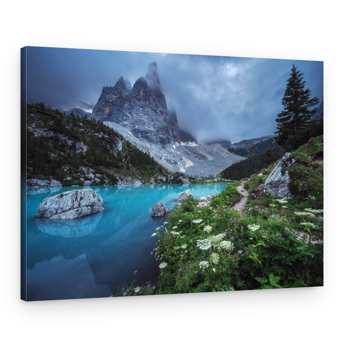 Veneto - Lago di Sorapis Panorama – Canvas Print