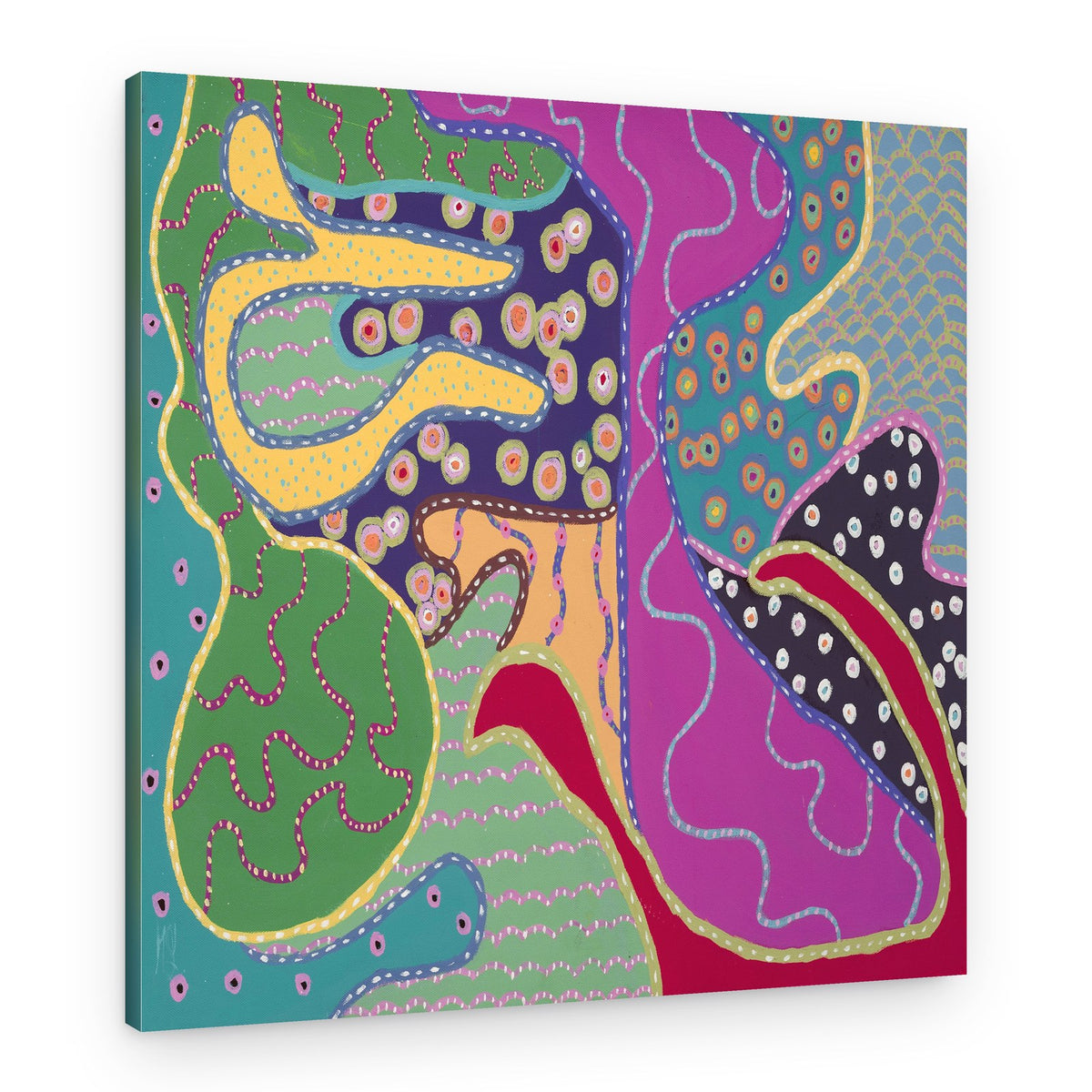 Vibrant Organic Shapes – Canvas Print