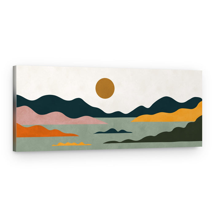 Abstract Mountain Sunset – Canvas Print