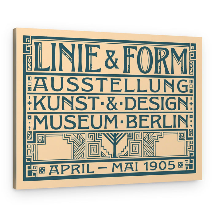 Linie Form Berlin Poster – Canvas Print