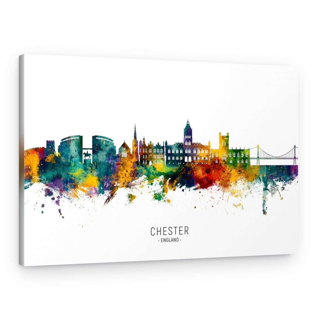 Colorful Chester Skyline – Canvas Print