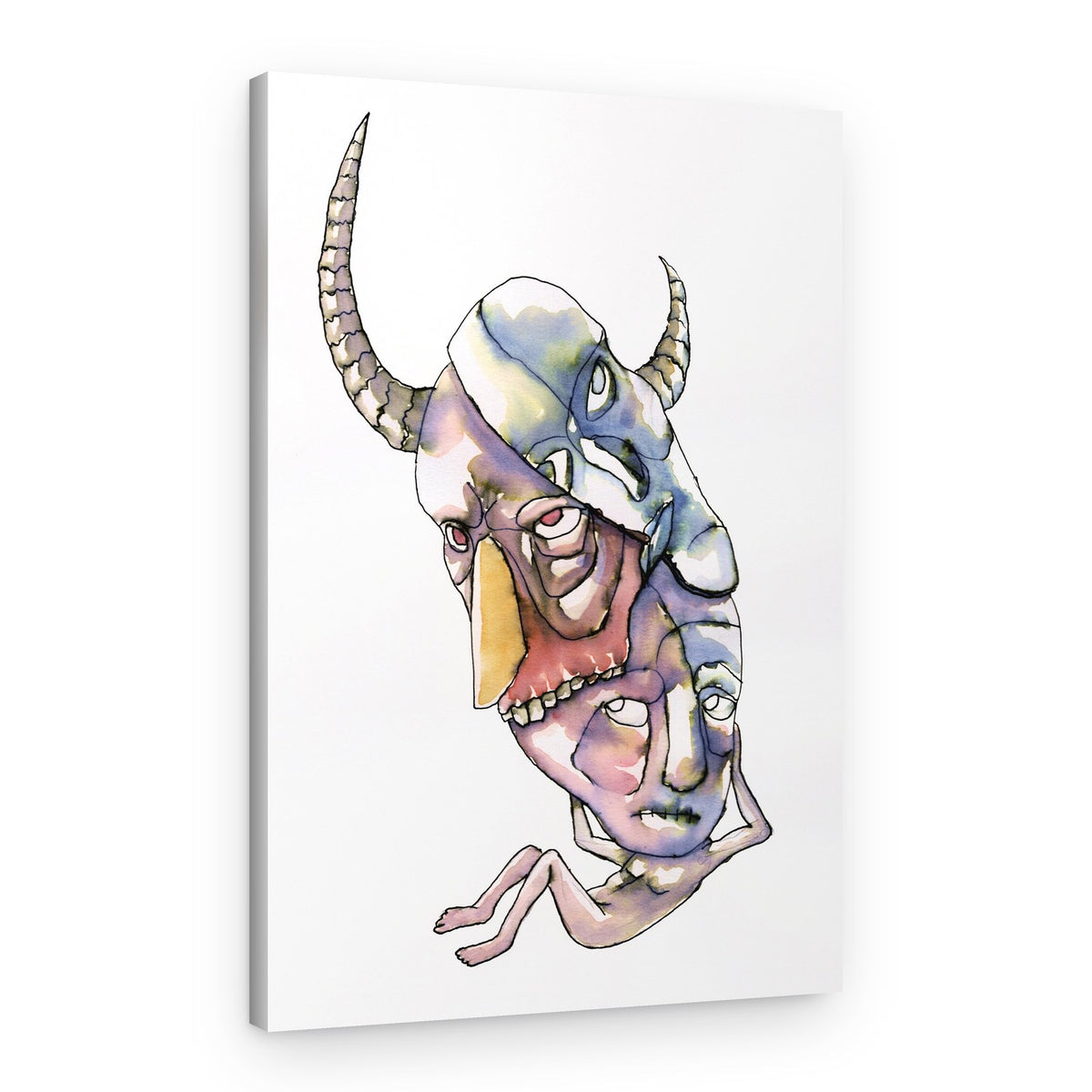 Stacked Inner Demons – Canvas Print