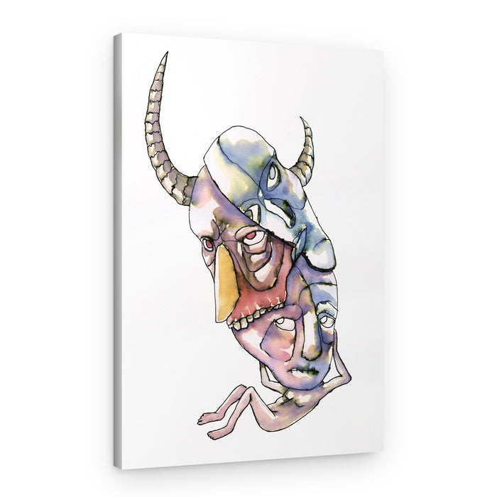 Stacked Inner Demons – Canvas Print