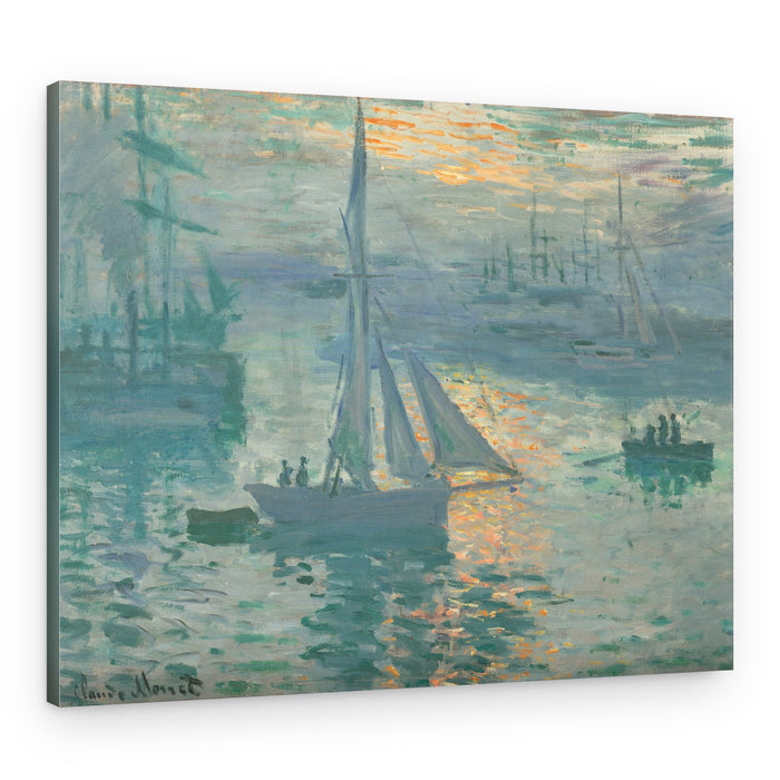 Sunrise (1873) By Claude Monet – Canvas Print