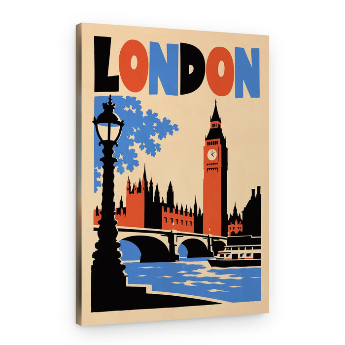 Vintage London Big Ben – Canvas Print