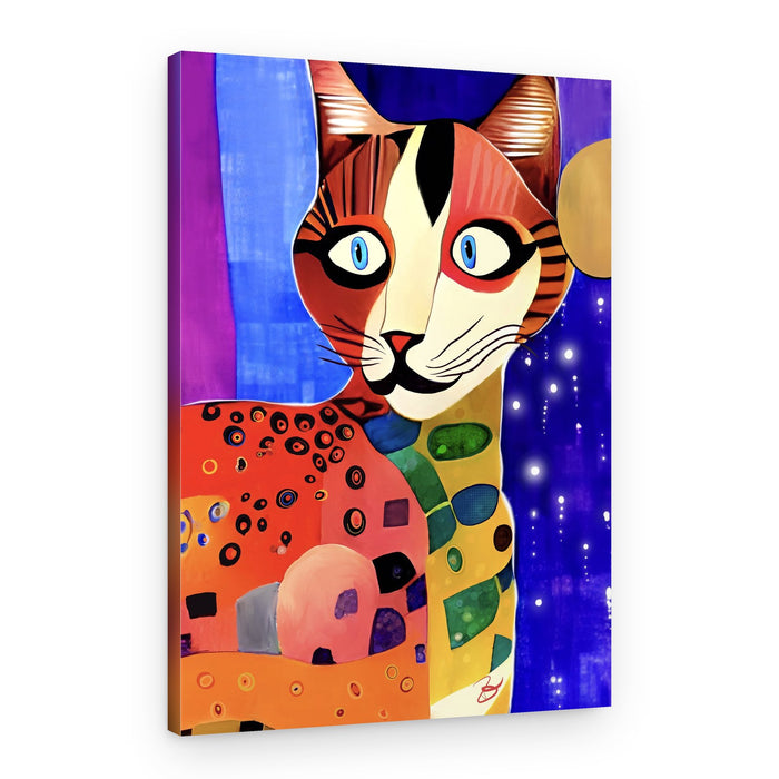 Colorful Abstract Cat – Canvas Print