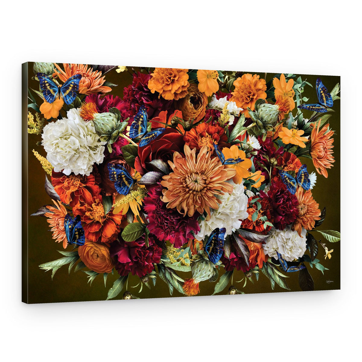 Elegant Autumn Blooms – Canvas Print